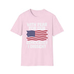 With Fear For Our Democracy - Flag - T-Shirt - Pilot gifts - WWII warbird t-shirt