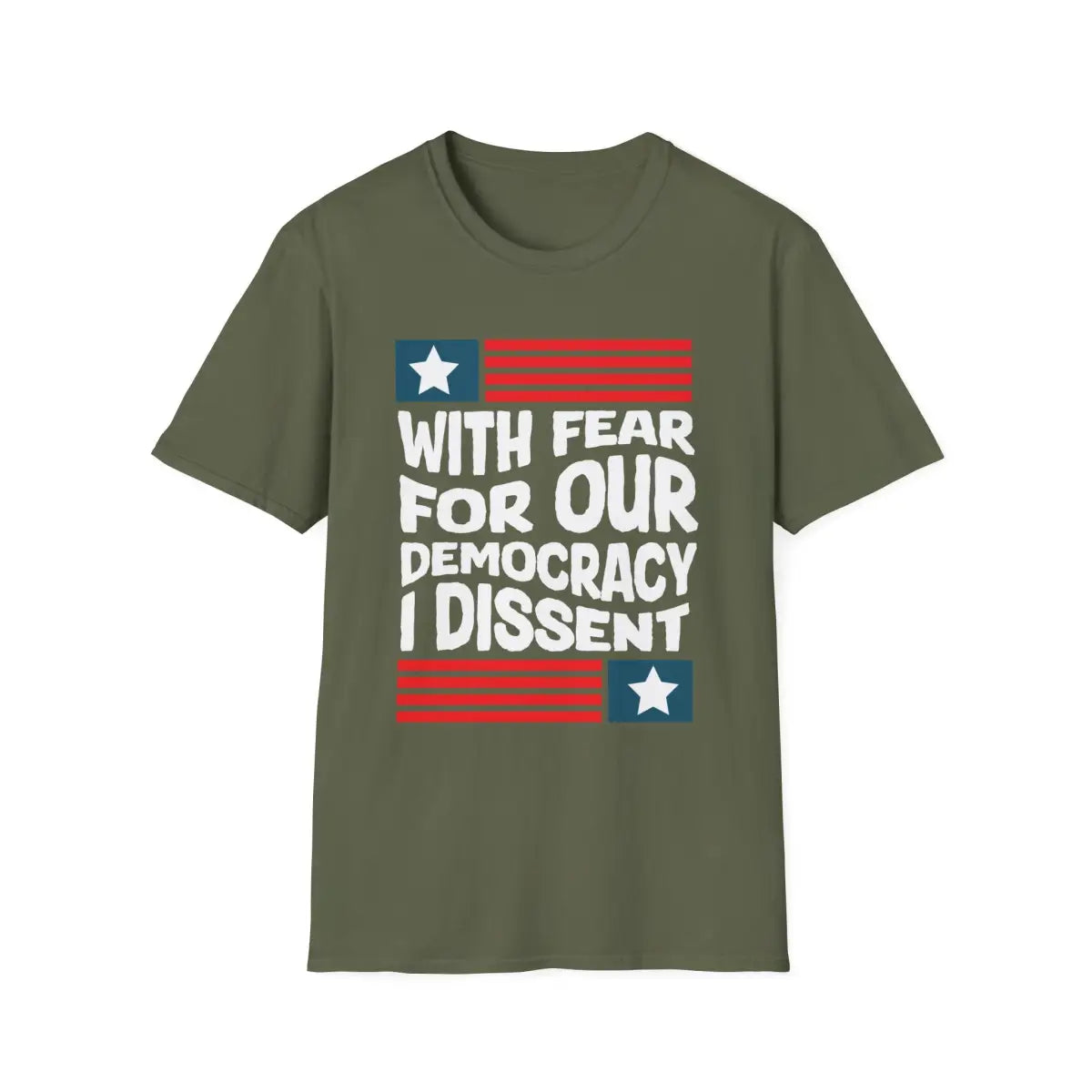 With Fear For Our Democracy I Dissent - T-Shirt - Pilot gifts - WWII warbird t-shirt