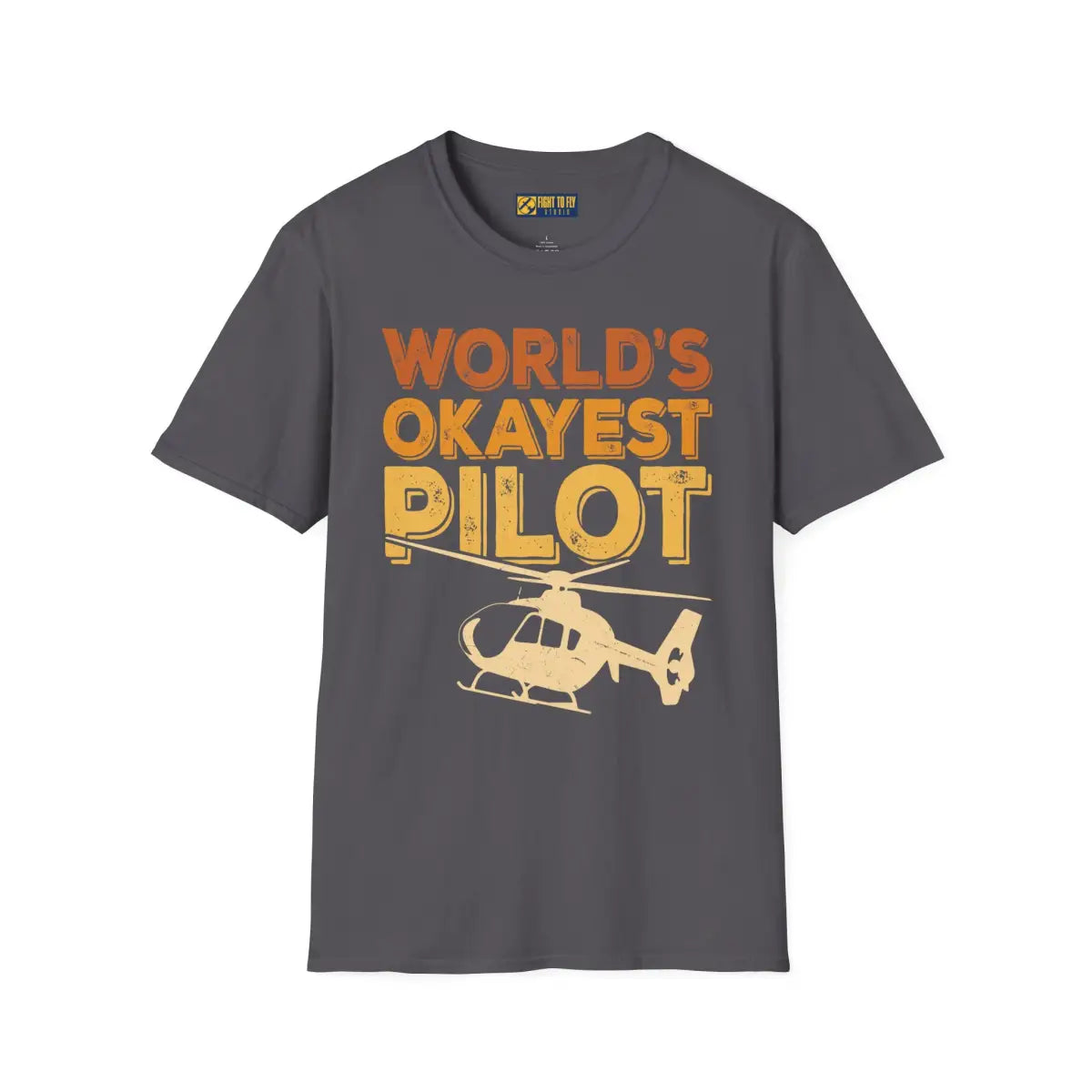 World’s Okayest Helicopter Pilot T-Shirt - gifts - WWII warbird t-shirt