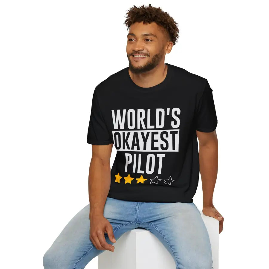 World’s Okayest Pilot - T-Shirt - gifts - WWII warbird t-shirt