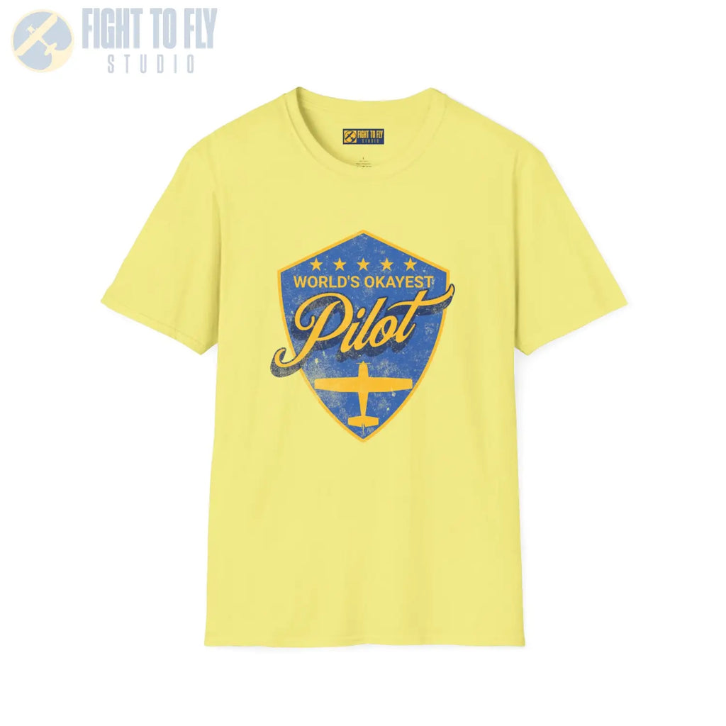 World’s Okayest Pilot - Tee - T-Shirt - gifts - WWII warbird t-shirt