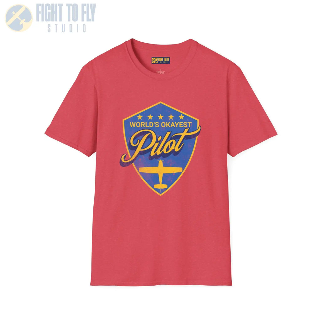 World’s Okayest Pilot - Tee - T-Shirt - gifts - WWII warbird t-shirt