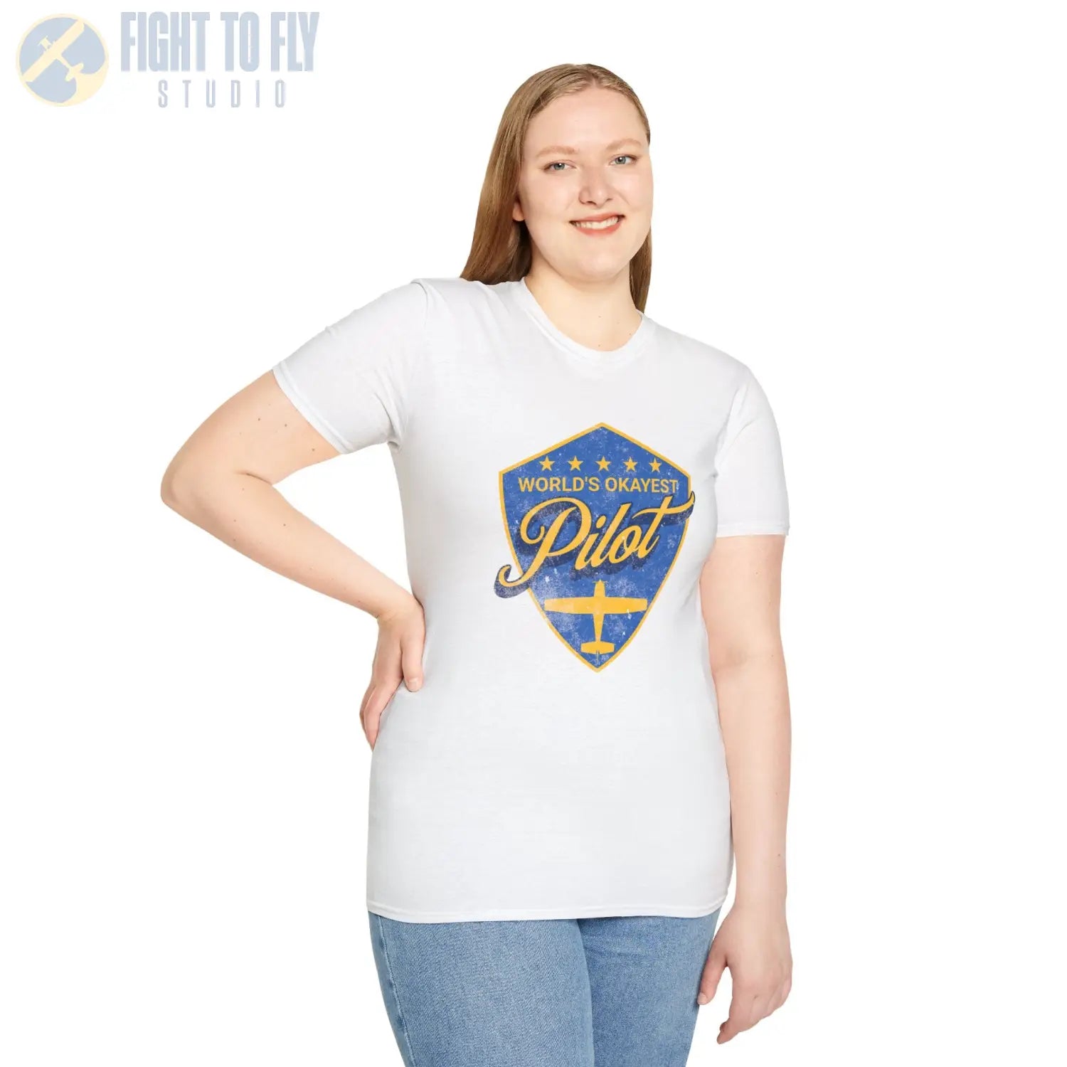 World’s Okayest Pilot - Tee - T-Shirt - gifts - WWII warbird t-shirt