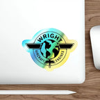 Wright Aircraft Engines Holographic Die-Cut Stickers - Paper products - Pilot gifts - WWII warbird t-shirt