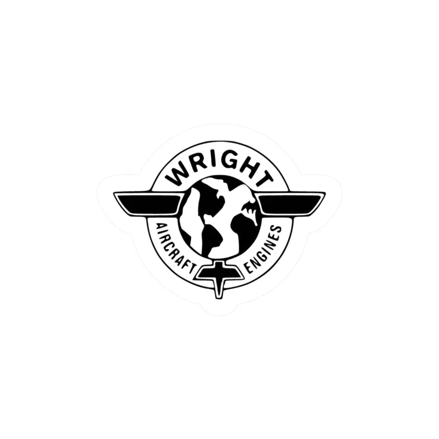 Wright Aircraft Engines Kiss-Cut Vinyl Decal - Paper products - Gifts for pilots - Aviation apparel