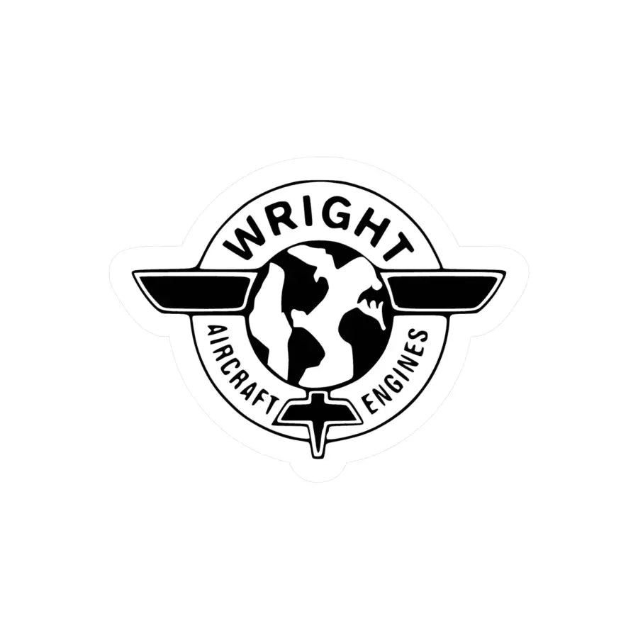 Wright Aircraft Engines Kiss-Cut Vinyl Decal - Paper products - Pilot gifts - WWII warbird t-shirt