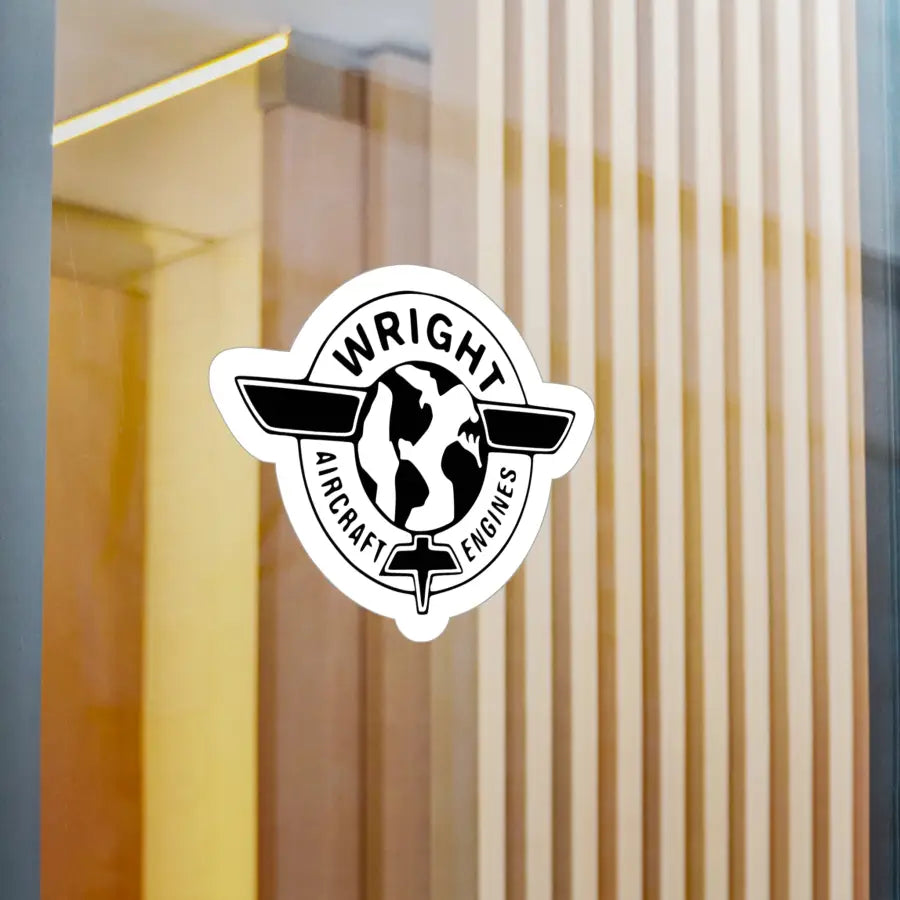 Wright Aircraft Engines Kiss-Cut Vinyl Decal - Paper products - Pilot gifts - WWII warbird t-shirt
