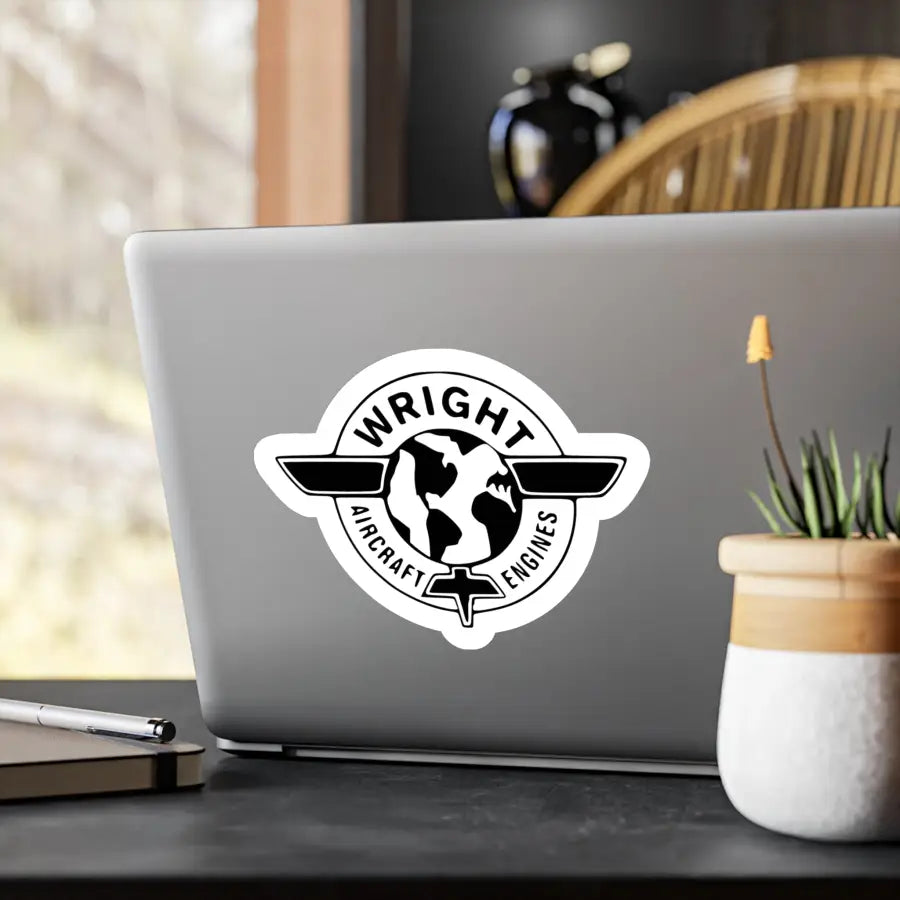 Wright Aircraft Engines Kiss-Cut Vinyl Decal - Paper products - Gifts for pilots - Aviation apparel
