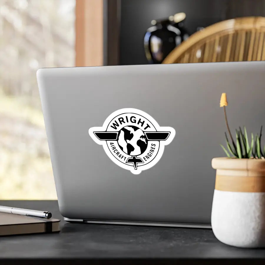 Wright Aircraft Engines Kiss-Cut Vinyl Decal - Paper products - Gifts for pilots - Aviation apparel