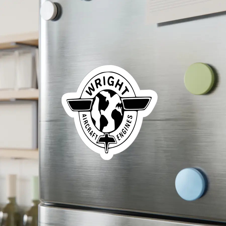 Wright Aircraft Engines Kiss-Cut Vinyl Decal - Paper products - Pilot gifts - WWII warbird t-shirt