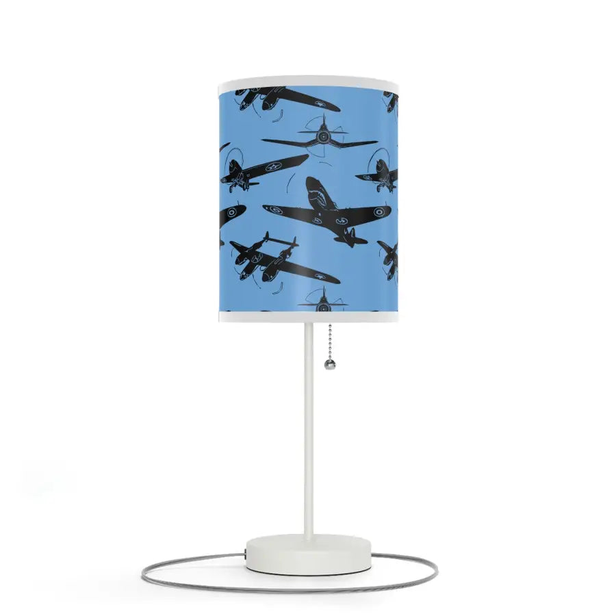 WWII Fighters Silhouette Table Lamp - Modern Home Decor - Gifts for pilots - Aviation apparel