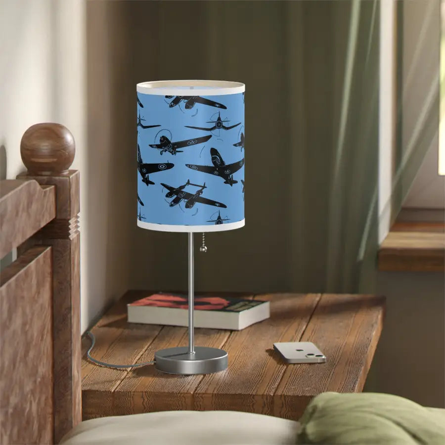 WWII Fighters Silhouette Table Lamp - Modern Home Decor - Gifts for pilots - Aviation apparel