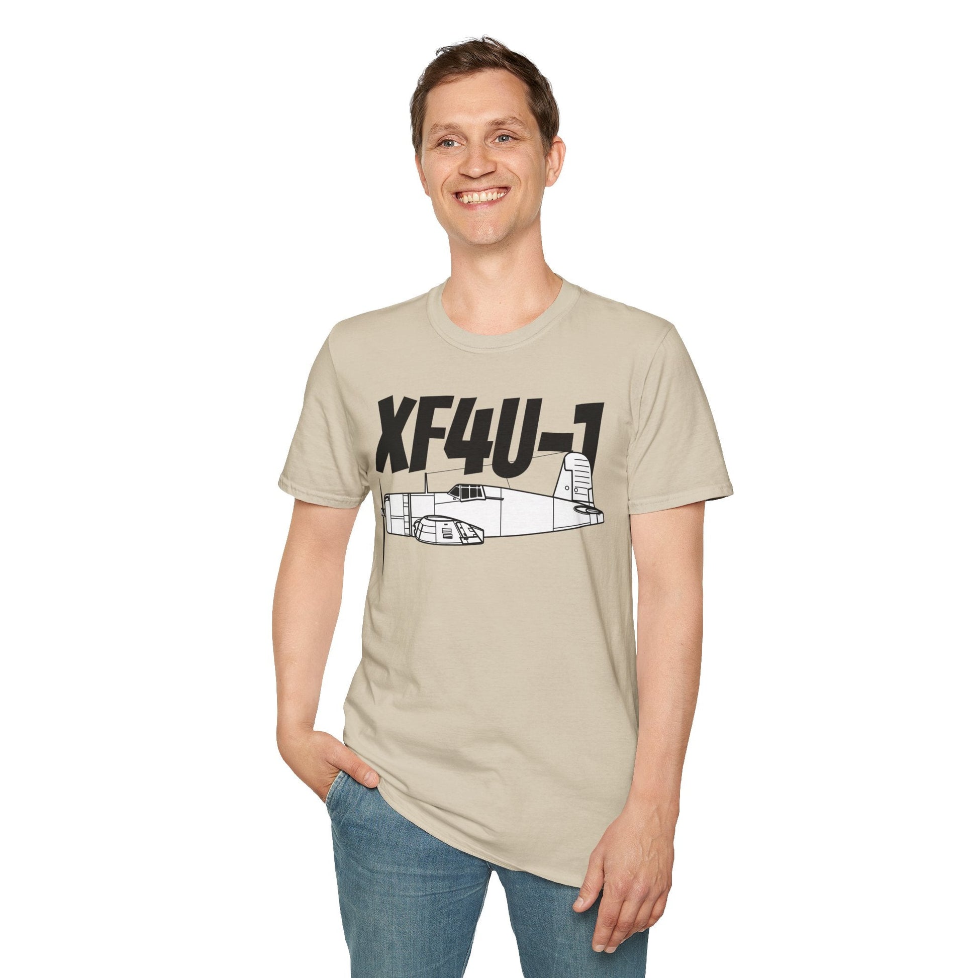 XF4U-1 T-Shirt – Prototype WWII Fighter Aircraft Tee - Pilot gifts - warbird t-shirt