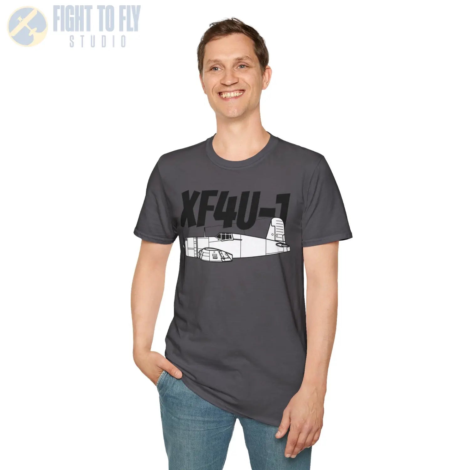XF4U-1 T-Shirt – Prototype WWII Fighter Aircraft Tee - Pilot gifts - warbird t-shirt