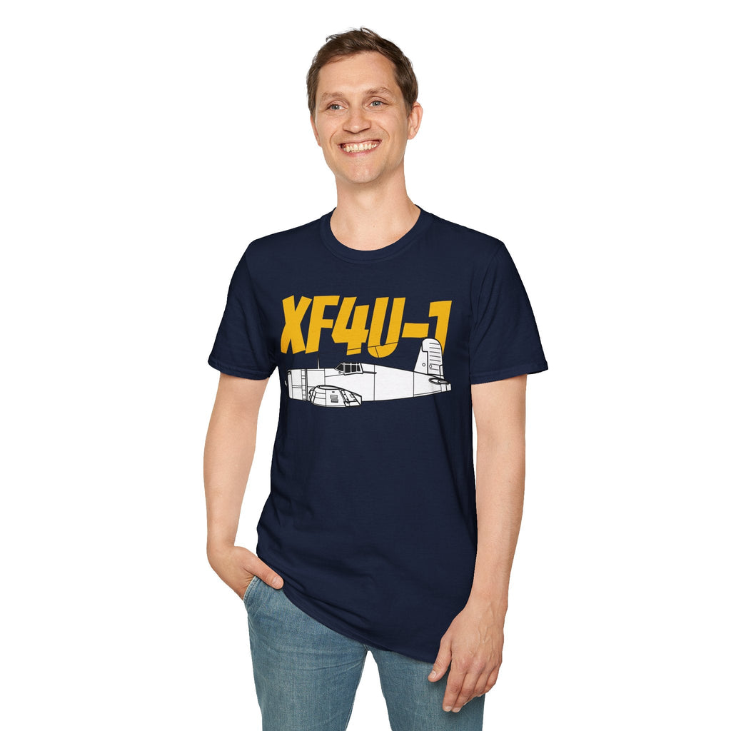 XF4U-1 T-Shirt – Prototype WWII Fighter Aircraft Tee - Pilot gifts - warbird t-shirt