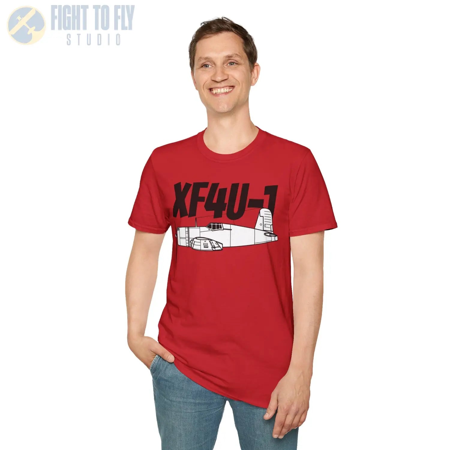 XF4U-1 T-Shirt – Prototype WWII Fighter Aircraft Tee - Pilot gifts - warbird t-shirt