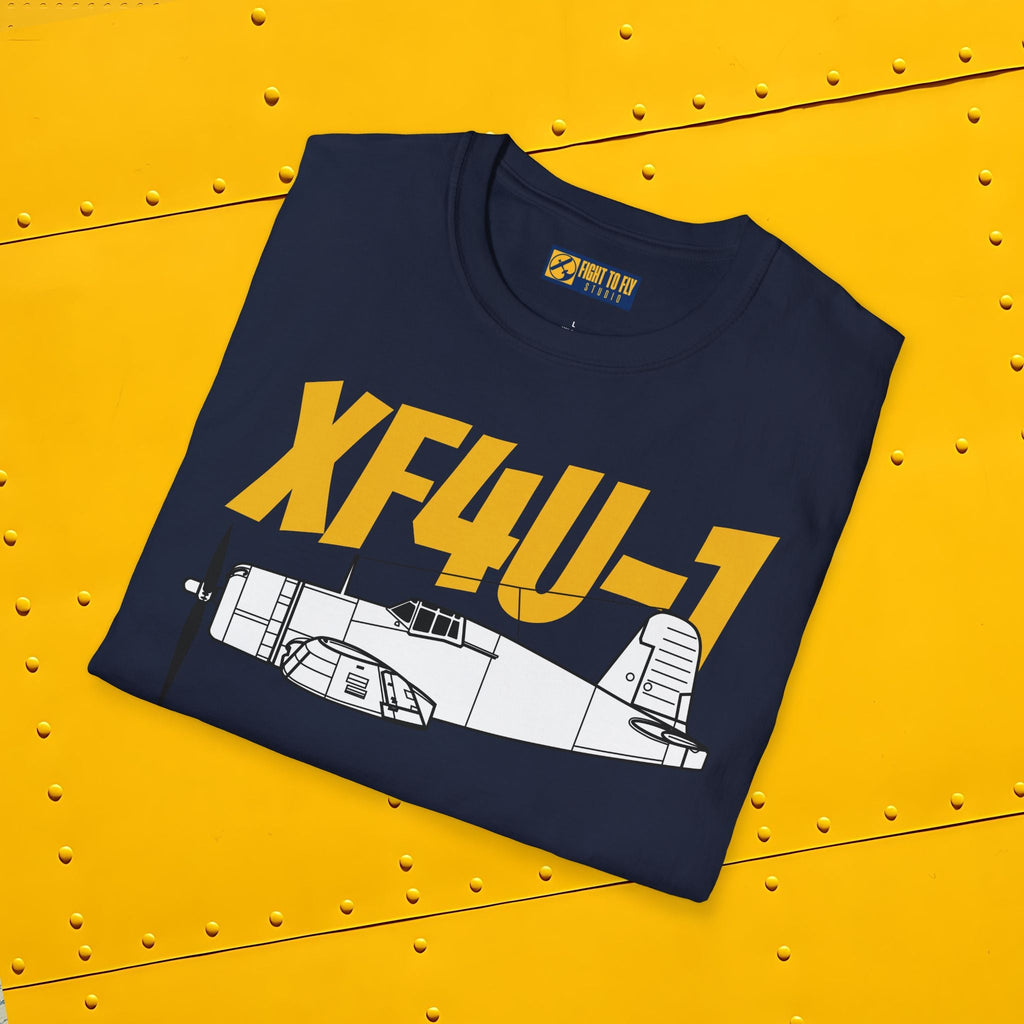 XF4U-1 T-Shirt – Prototype WWII Fighter Aircraft Tee - Pilot gifts - warbird t-shirt