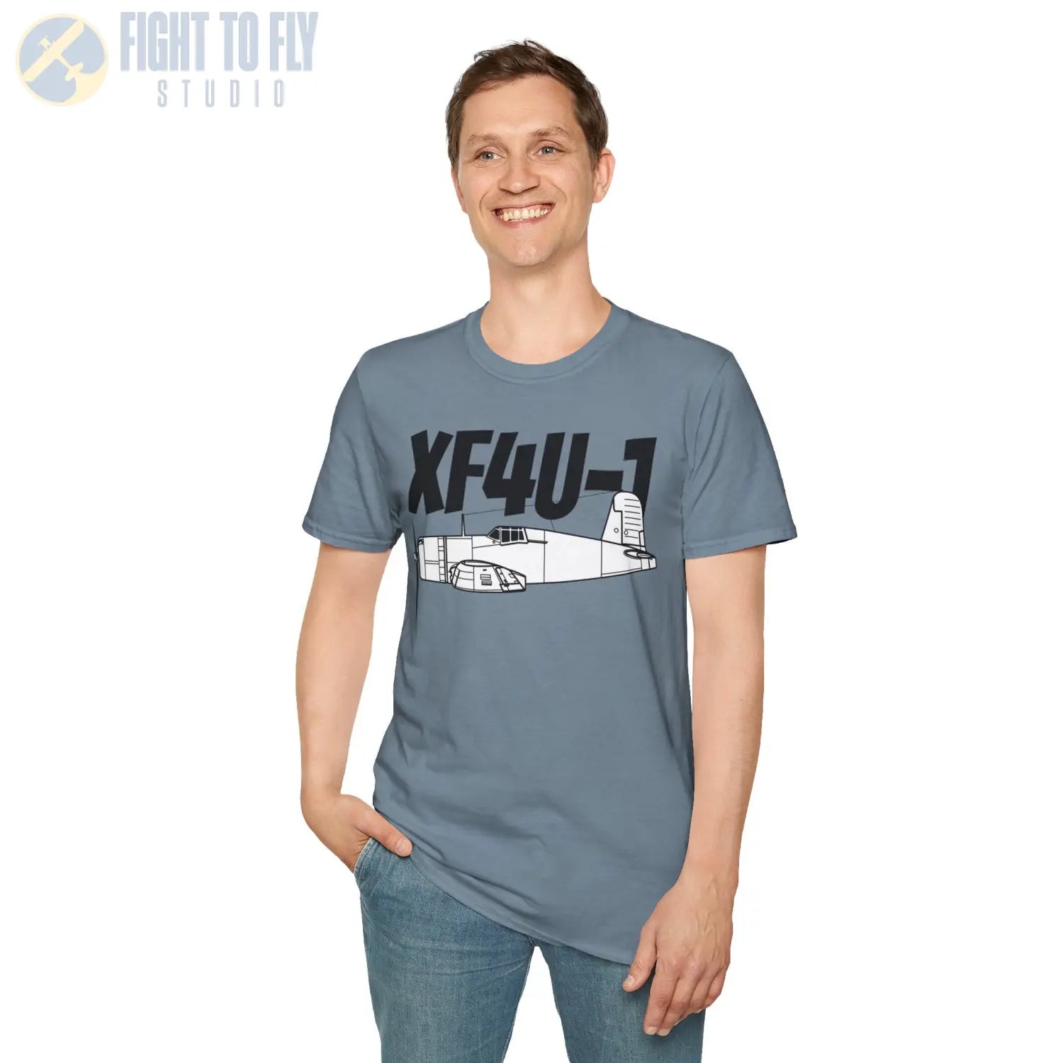 XF4U-1 T-Shirt – Prototype WWII Fighter Aircraft Tee - Pilot gifts - warbird t-shirt