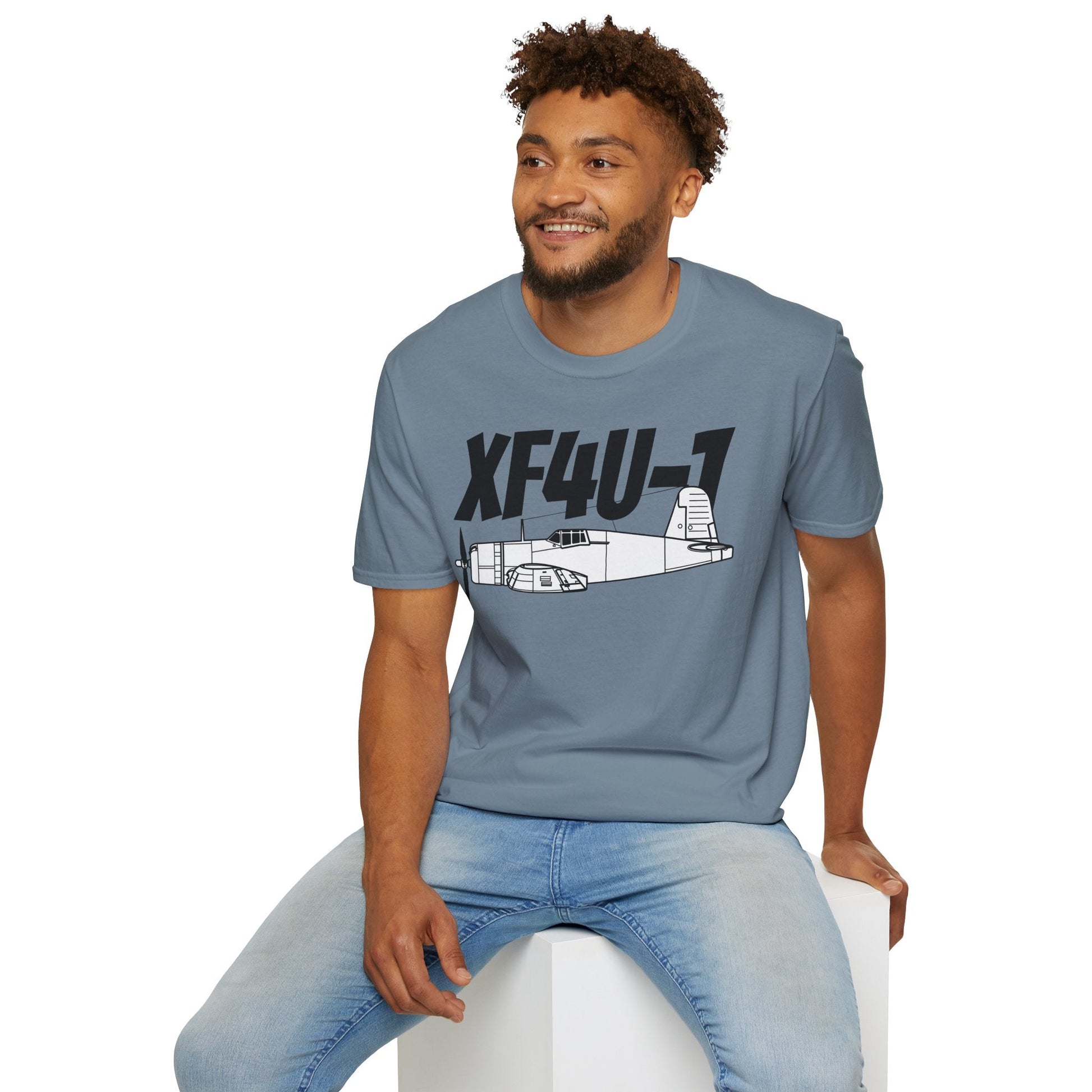 XF4U-1 T-Shirt – Prototype WWII Fighter Aircraft Tee - Pilot gifts - warbird t-shirt
