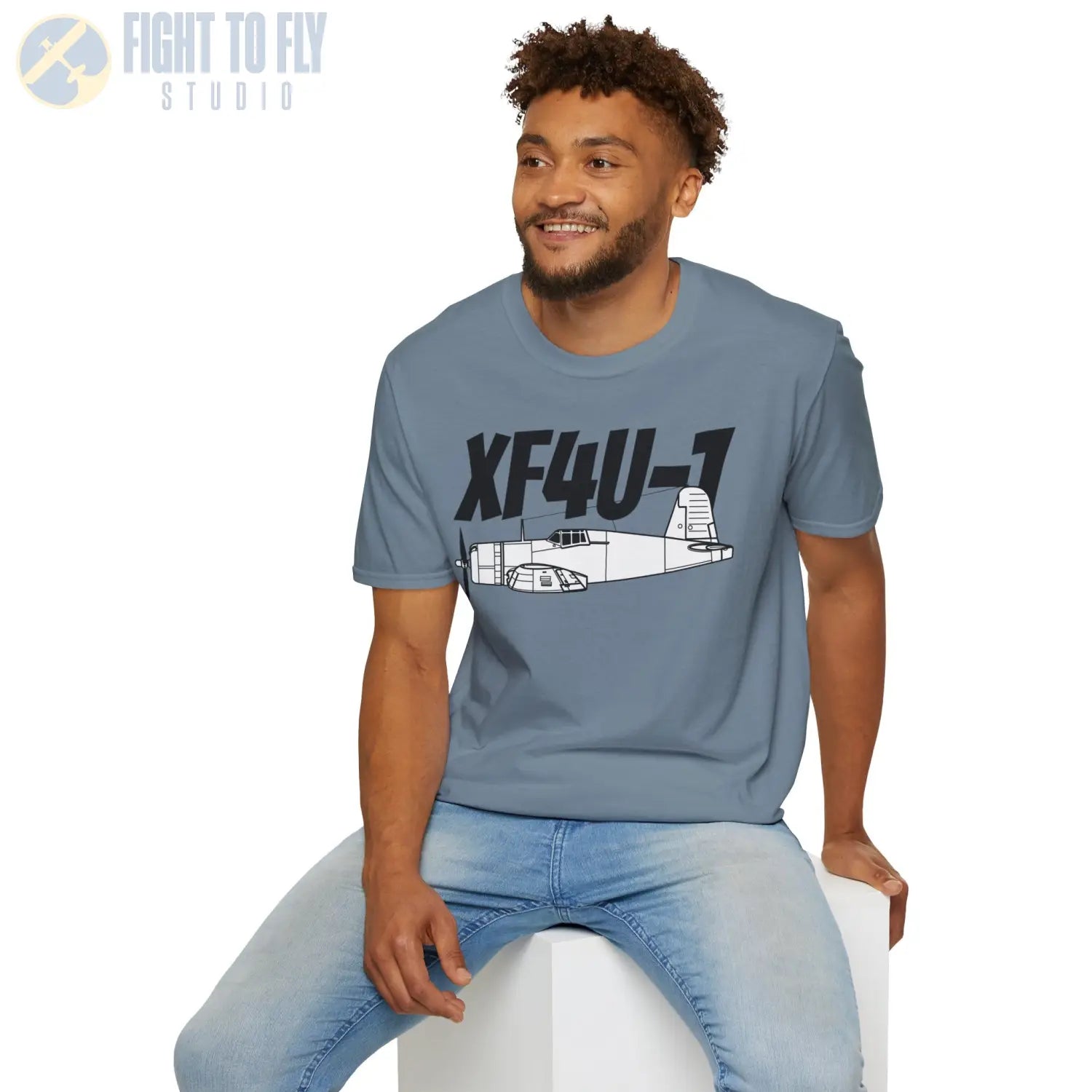 XF4U-1 T-Shirt – Prototype WWII Fighter Aircraft Tee - Pilot gifts - warbird t-shirt
