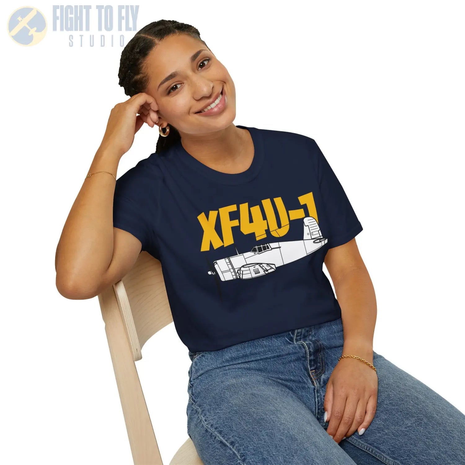 XF4U-1 T-Shirt – Prototype WWII Fighter Aircraft Tee - Pilot gifts - warbird t-shirt