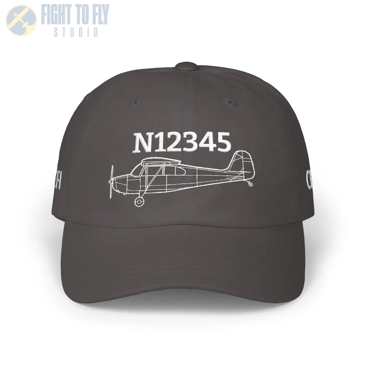 Your Aeronca Champ Hat — Personalized with Tail Number & Custom Text - Hats - Pilot gifts - WWII warbird t-shirt