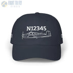 Your Beech Bonanza V35 Hat — Personalized with Tail Number & Custom Text - Hats - Pilot gifts - WWII warbird t-shirt