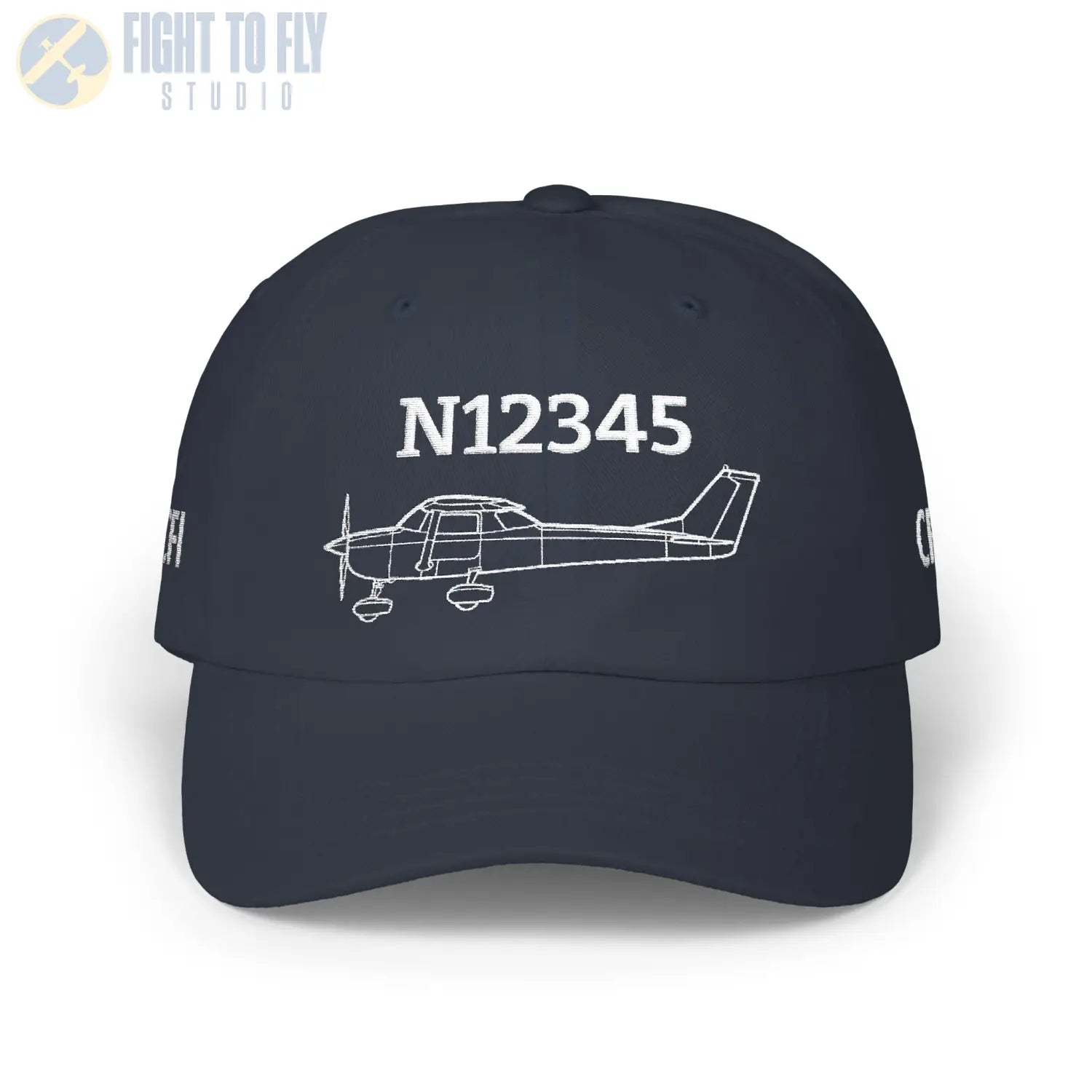 Your Cessna 150 Hat — Personalized with Tail Number & Custom Text - Hats - Pilot gifts - WWII warbird t-shirt