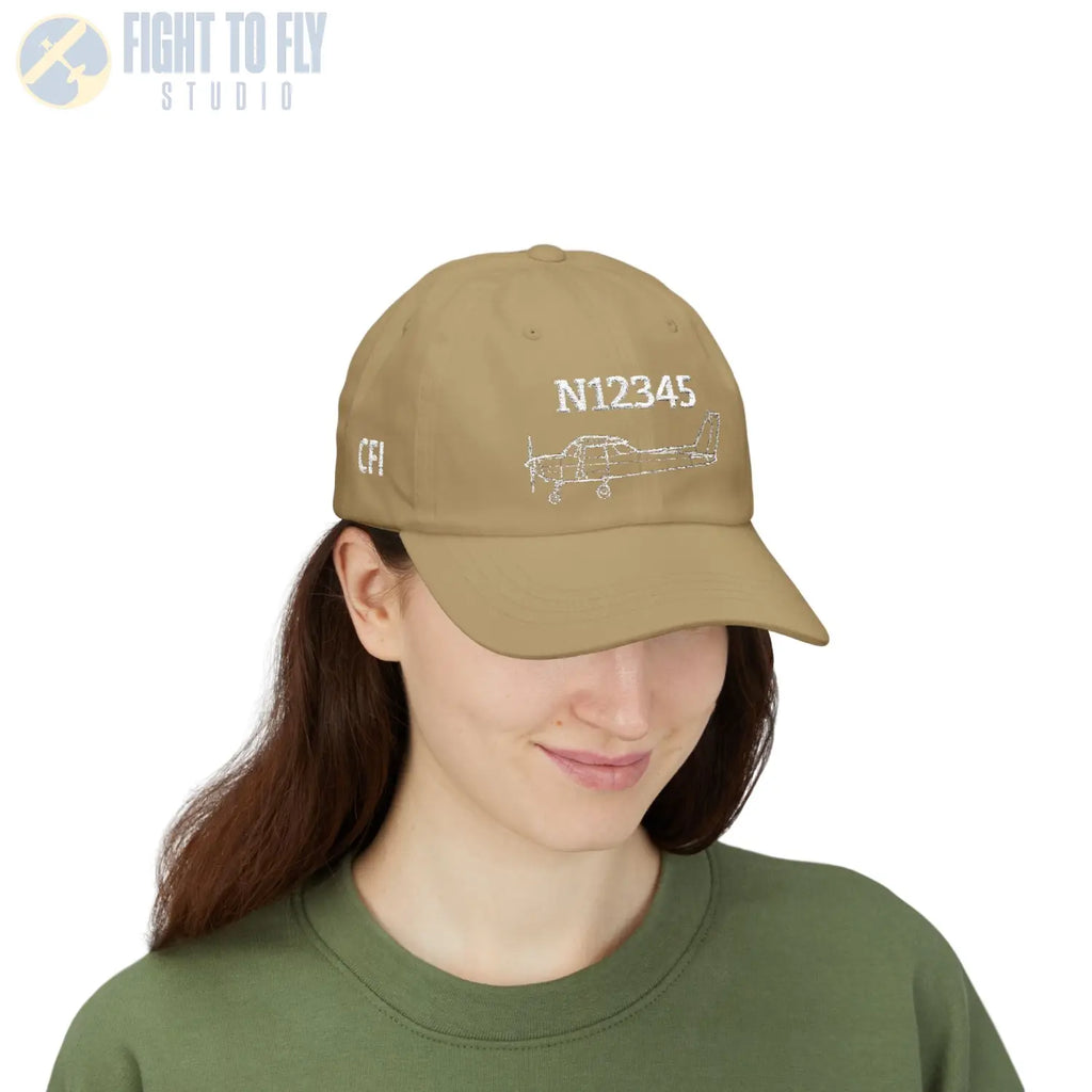 Your Cessna 152 Hat — Personalized with Tail Number & Custom Text - Hats - Pilot gifts - WWII warbird t-shirt