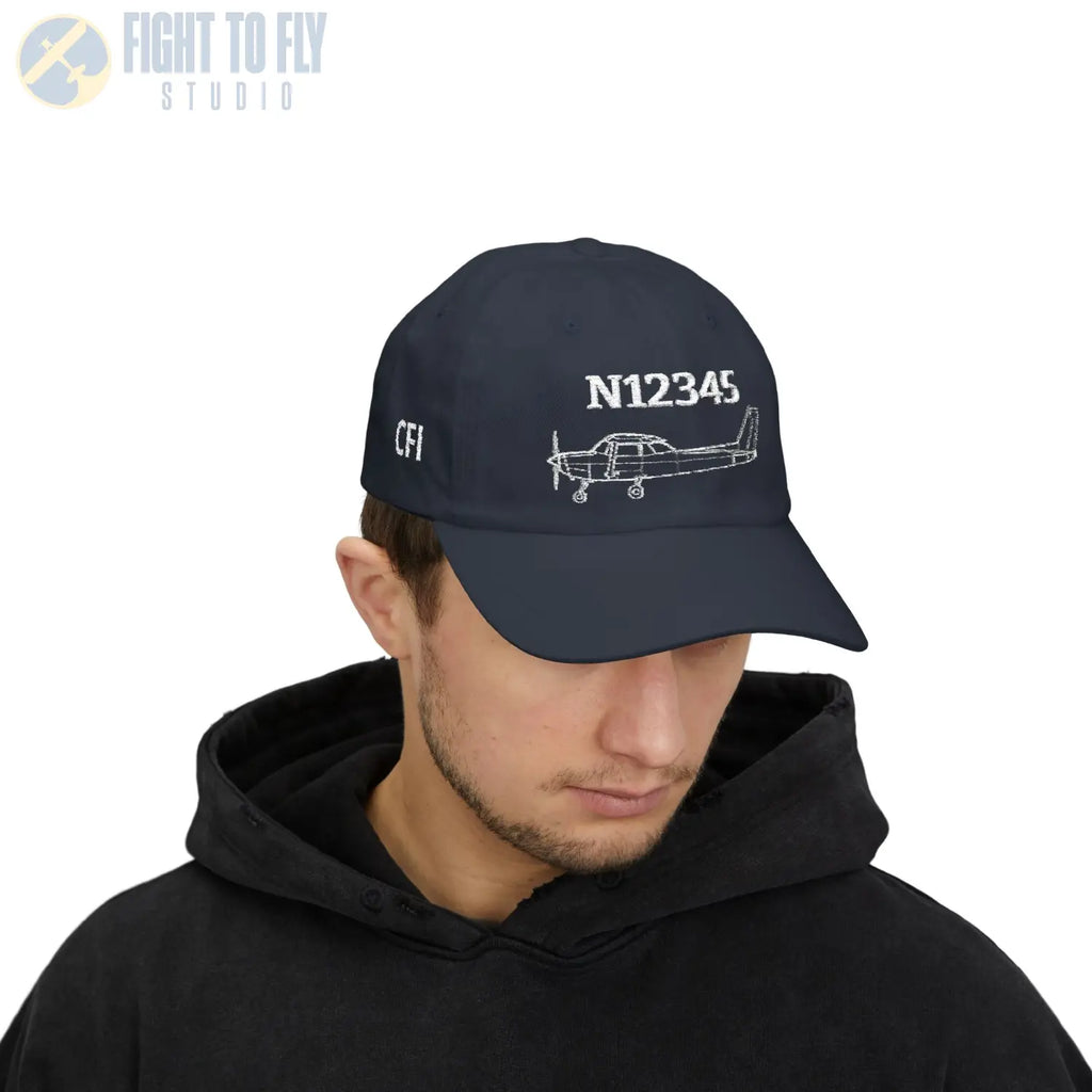 Your Cessna 152 Hat — Personalized with Tail Number & Custom Text - Hats - Pilot gifts - WWII warbird t-shirt