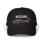 Your Cessna 152 Hat — Personalized with Tail Number & Custom Text - Hats - Pilot gifts - WWII warbird t-shirt