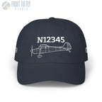 Your Cessna 170B Hat — Personalized with Tail Number & Custom Text - Hats - Pilot gifts - WWII warbird t-shirt