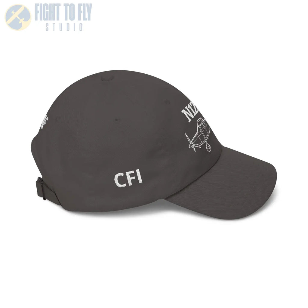 Your Cessna 180F Hat — Personalized with Tail Number & Custom Text - Hats - Pilot gifts - WWII warbird t-shirt