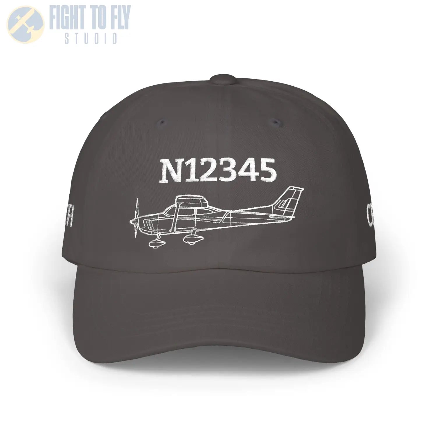 Your Cessna 182 Hat — Personalized with Tail Number & Custom Text - Hats - Pilot gifts - WWII warbird t-shirt