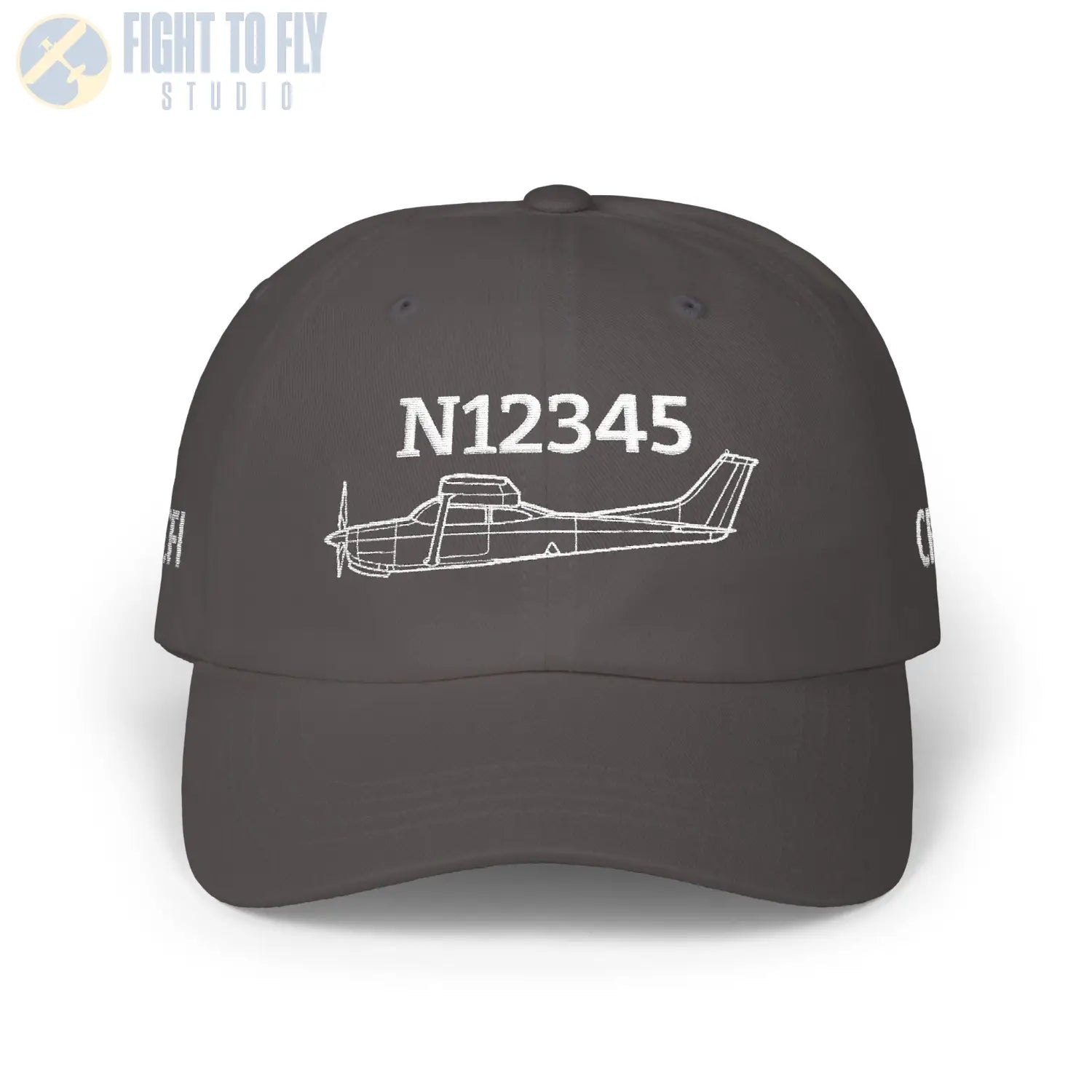 Your Cessna 182 RG Hat — Personalized with Tail Number & Custom Text - Hats - Pilot gifts - WWII warbird t-shirt