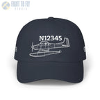 Your Cessna 185F Floats Hat — Personalized with Tail Number & Custom Text - Hats - Pilot gifts - WWII warbird t-shirt