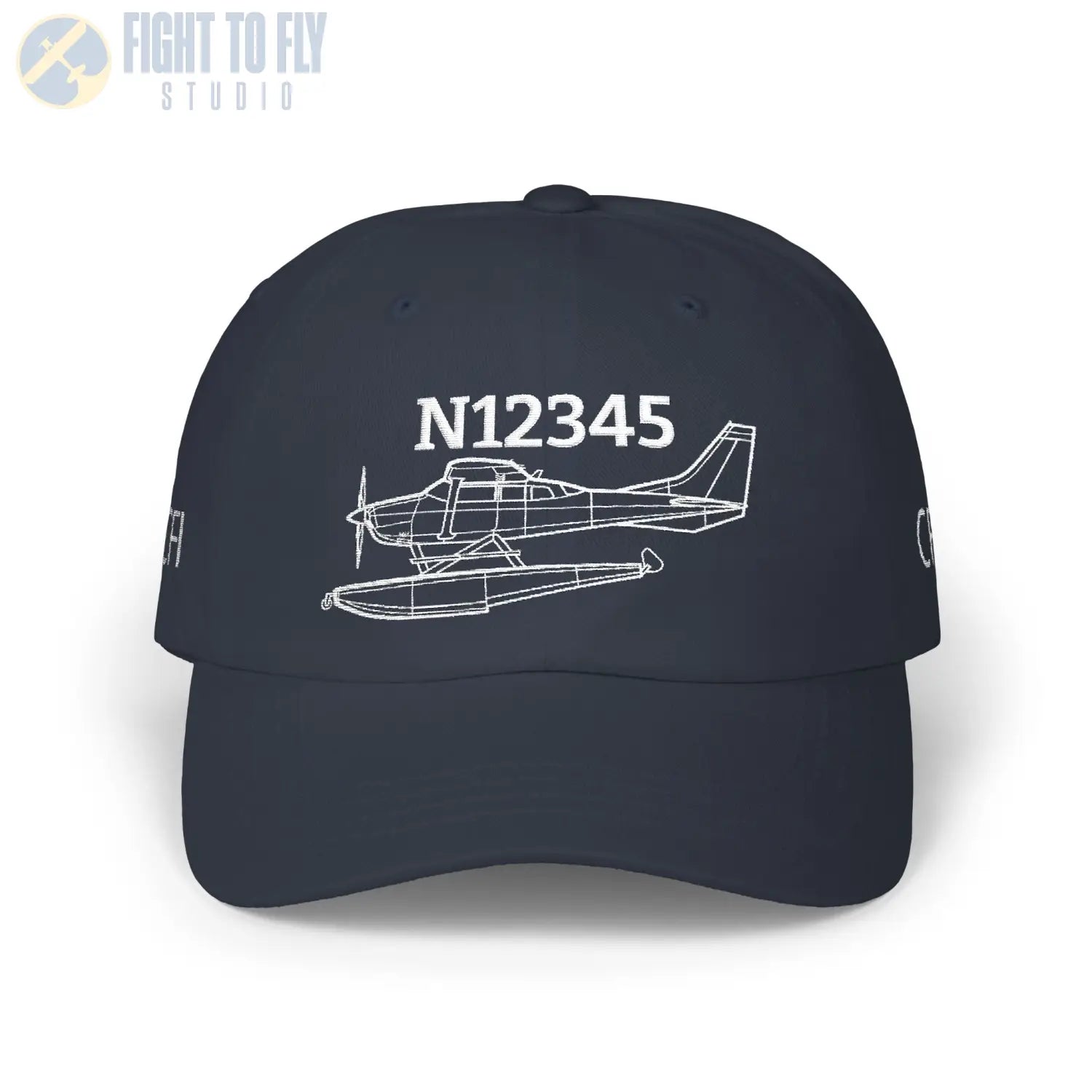 Your Cessna 206 Turbo on Floats Hat — Personalized with Tail Number & Custom Text - Hats - Pilot gifts - WWII warbird