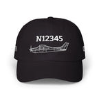 Your Cessna 210L Hat — Personalized with Tail Number & Custom Text - Hats - Pilot gifts - WWII warbird t-shirt
