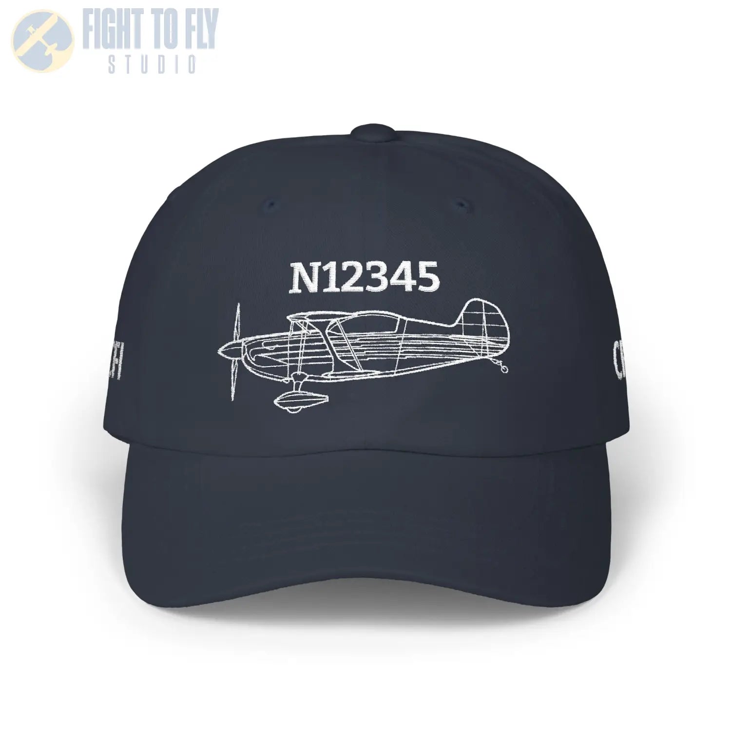 Your Christen Eagle II Hat — Personalized with Tail Number & Custom Text - Hats - Pilot gifts - WWII warbird t-shirt