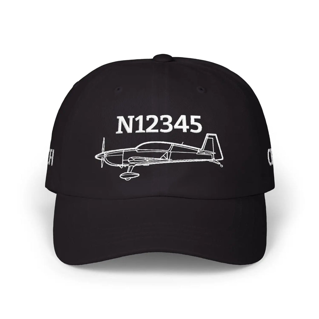 Your Extra 300 Hat — Personalized with Tail Number & Custom Text - Hats - Pilot gifts - WWII warbird t-shirt