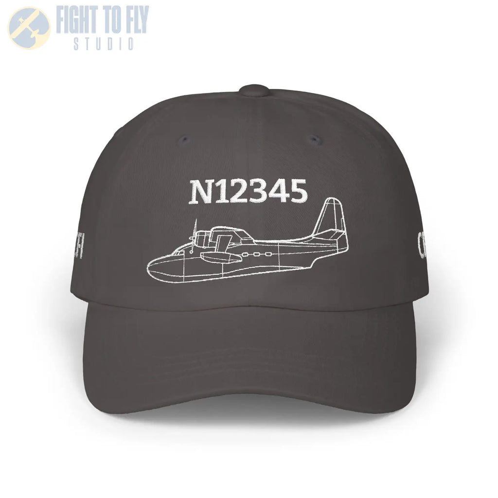 Your HU-16B Albatross Hat — Personalized with Tail Number & Custom Text - Hats - Pilot gifts - WWII warbird t-shirt