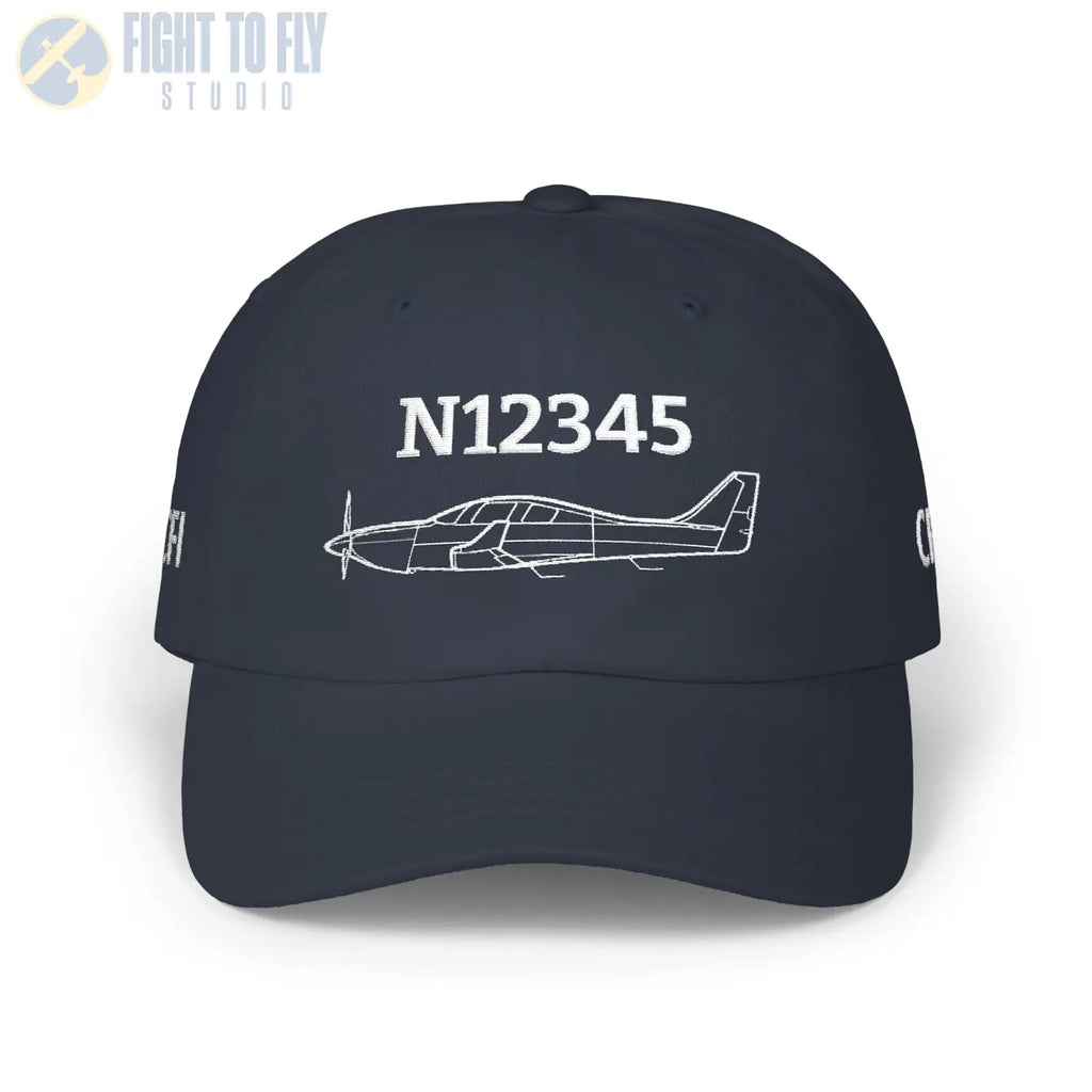 Your Lancair IV-P Hat — Personalized with Tail Number & Custom Text - Hats - Pilot gifts - WWII warbird t-shirt