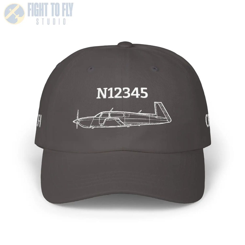 Your Mooney M20M Hat — Personalized with Tail Number & Custom Text - Hats - Pilot gifts - WWII warbird t-shirt
