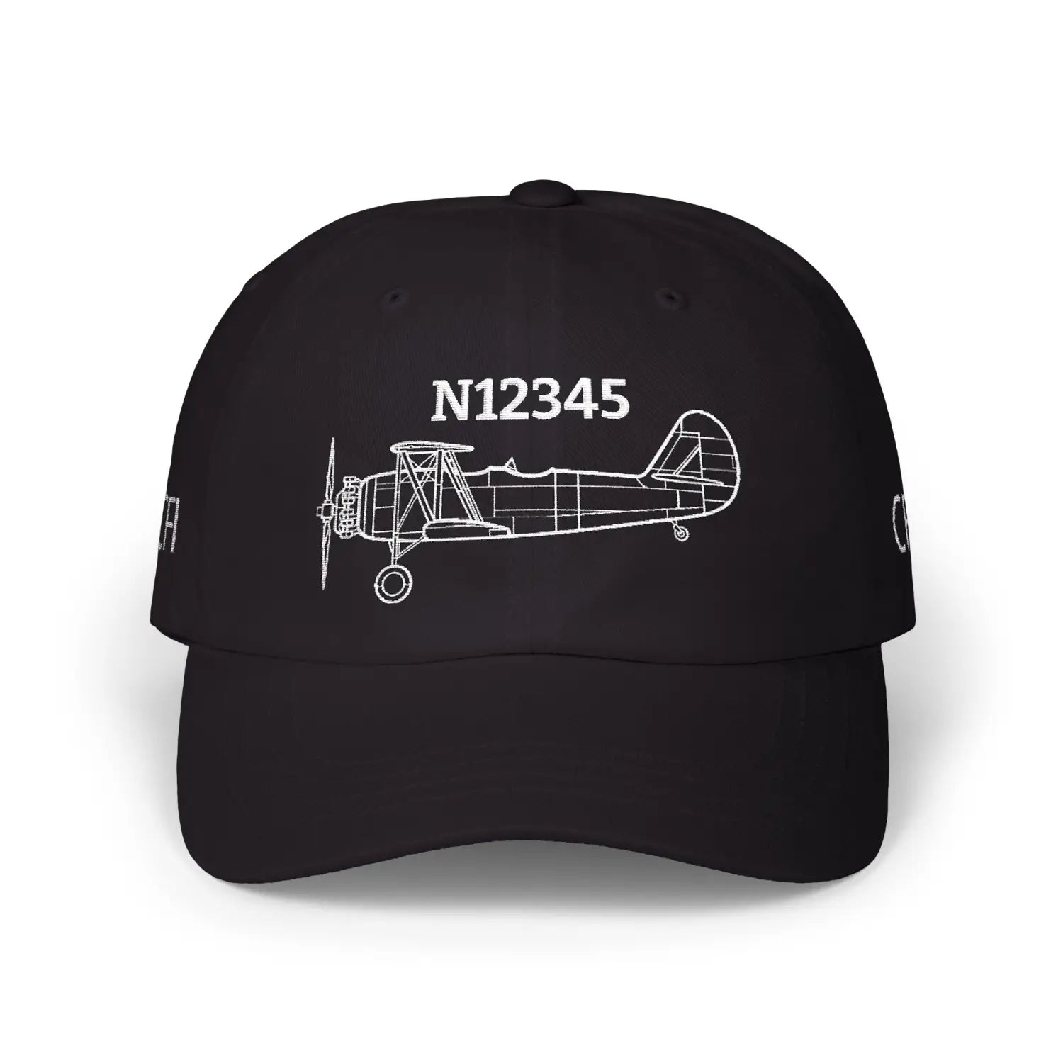 Your N3N-3 Hat — Personalized with Tail Number & Custom Text - Hats - Pilot gifts - WWII warbird t-shirt