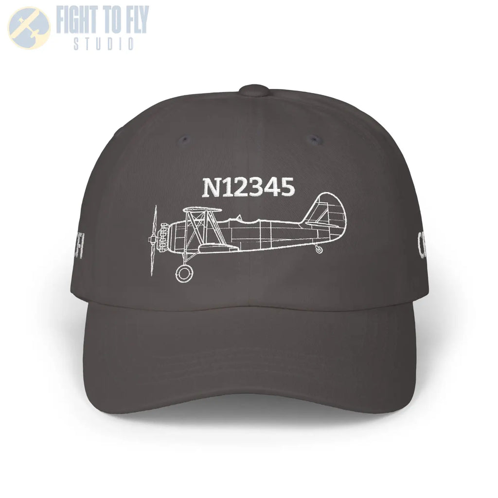 Your N3N-3 Hat — Personalized with Tail Number & Custom Text - Hats - Pilot gifts - WWII warbird t-shirt