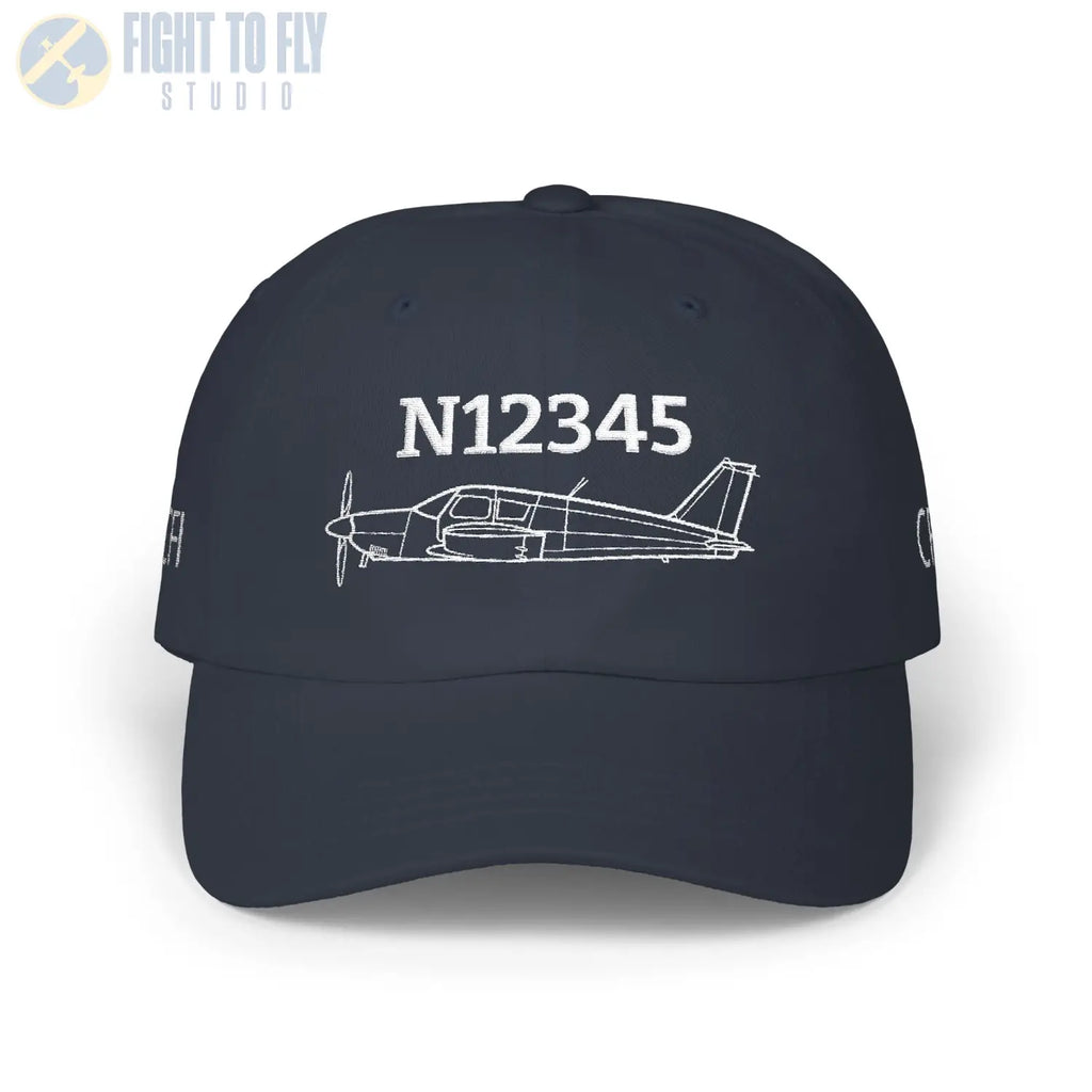 Your PA-28 Arrow Hat — Personalized with Tail Number & Custom Text - Hats - Pilot gifts - WWII warbird t-shirt