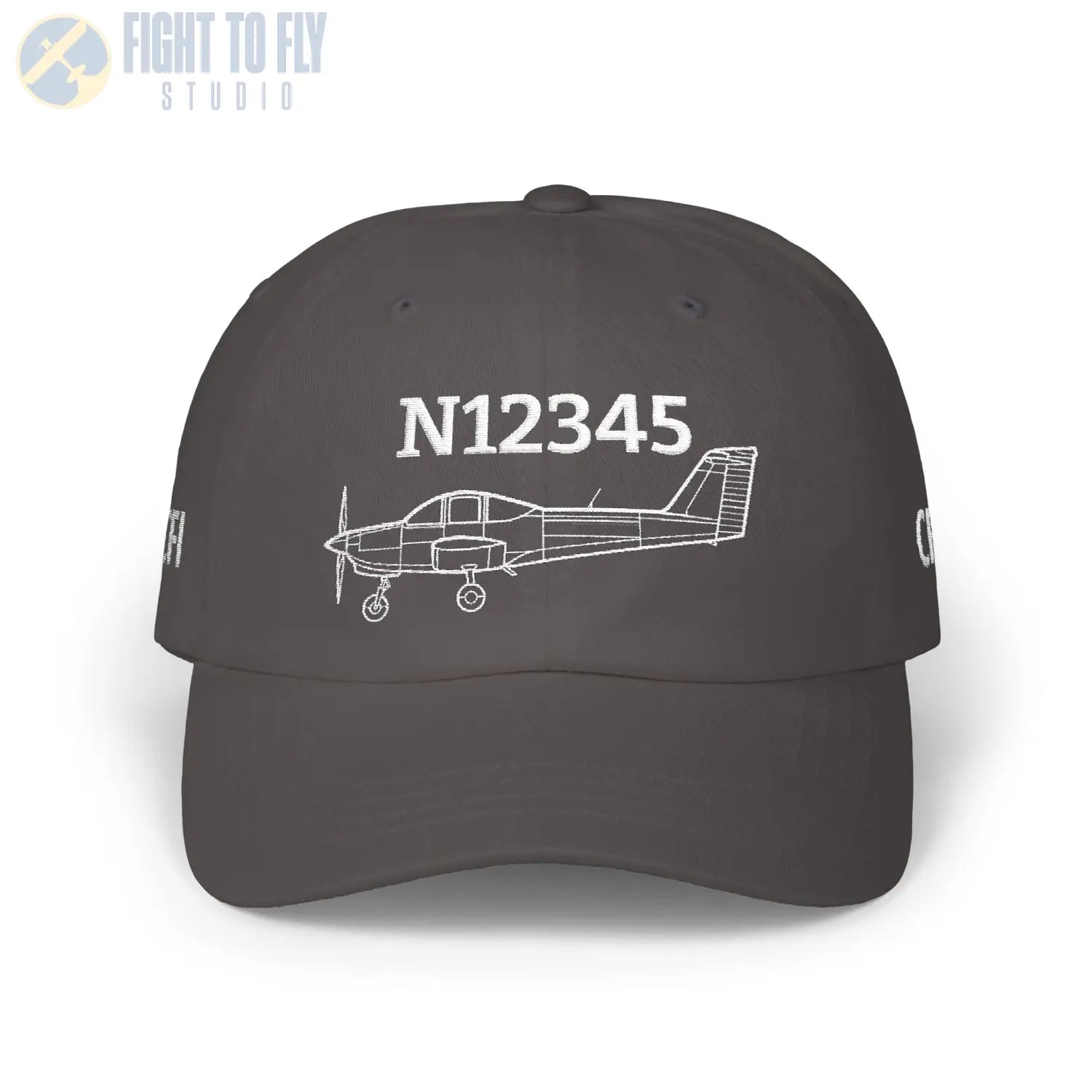 Your PA-38 Tomahawk Hat — Personalized with Tail Number & Custom Text - Hats - Pilot gifts - WWII warbird t-shirt