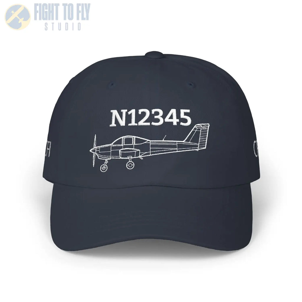 Your PA-38 Tomahawk Hat — Personalized with Tail Number & Custom Text - Hats - Pilot gifts - WWII warbird t-shirt