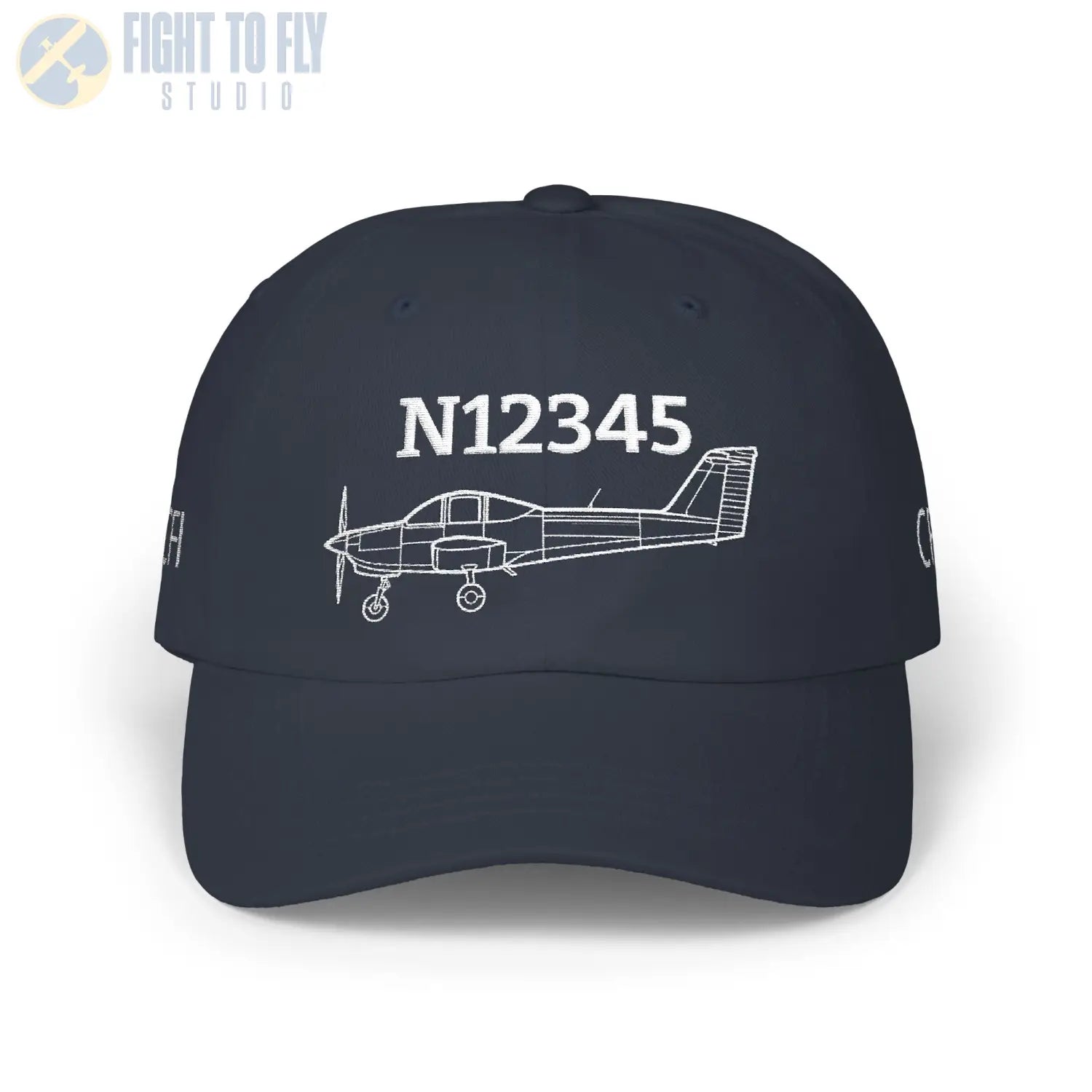 Your PA-38 Tomahawk Hat — Personalized with Tail Number & Custom Text - Hats - Pilot gifts - WWII warbird t-shirt