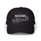 Your PA-38 Tomahawk Hat — Personalized with Tail Number & Custom Text - Hats - Pilot gifts - WWII warbird t-shirt